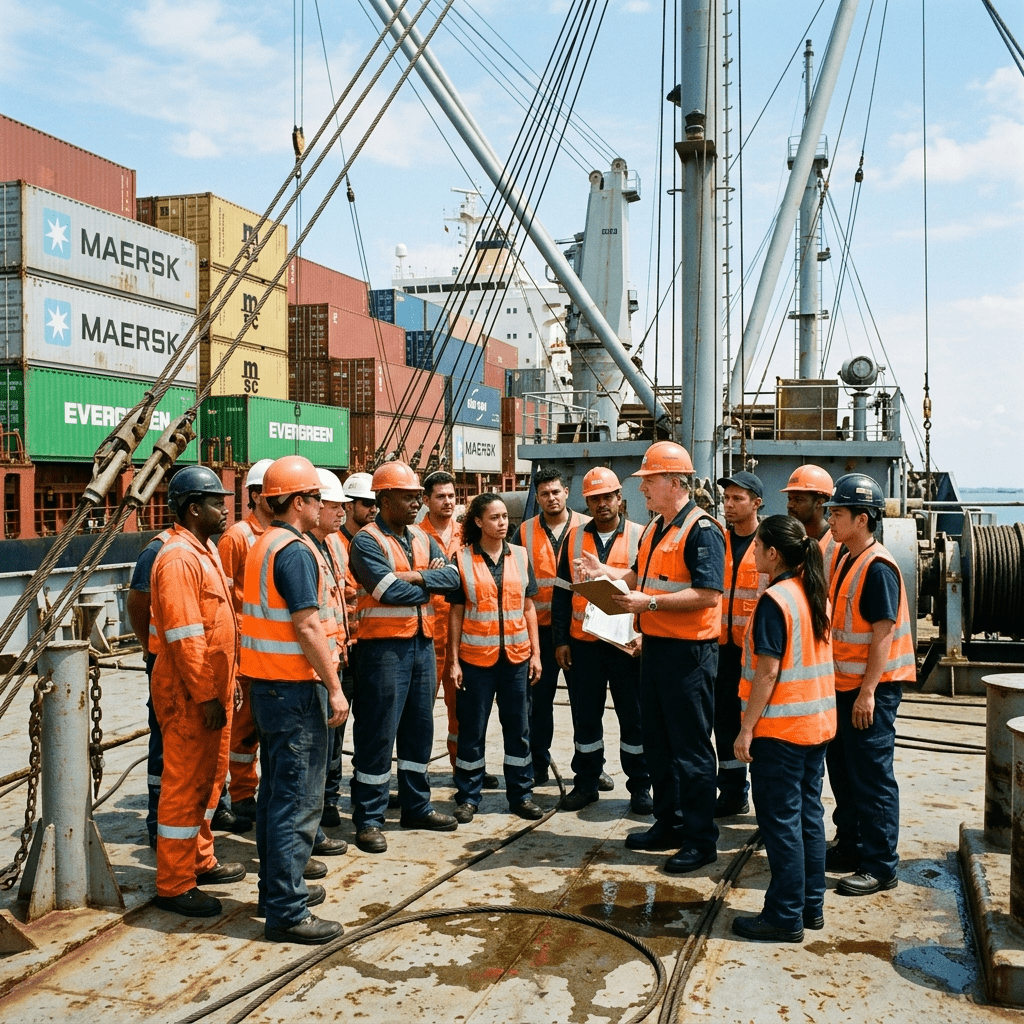 Employer Solutions | Shipcare Crew safety briefing