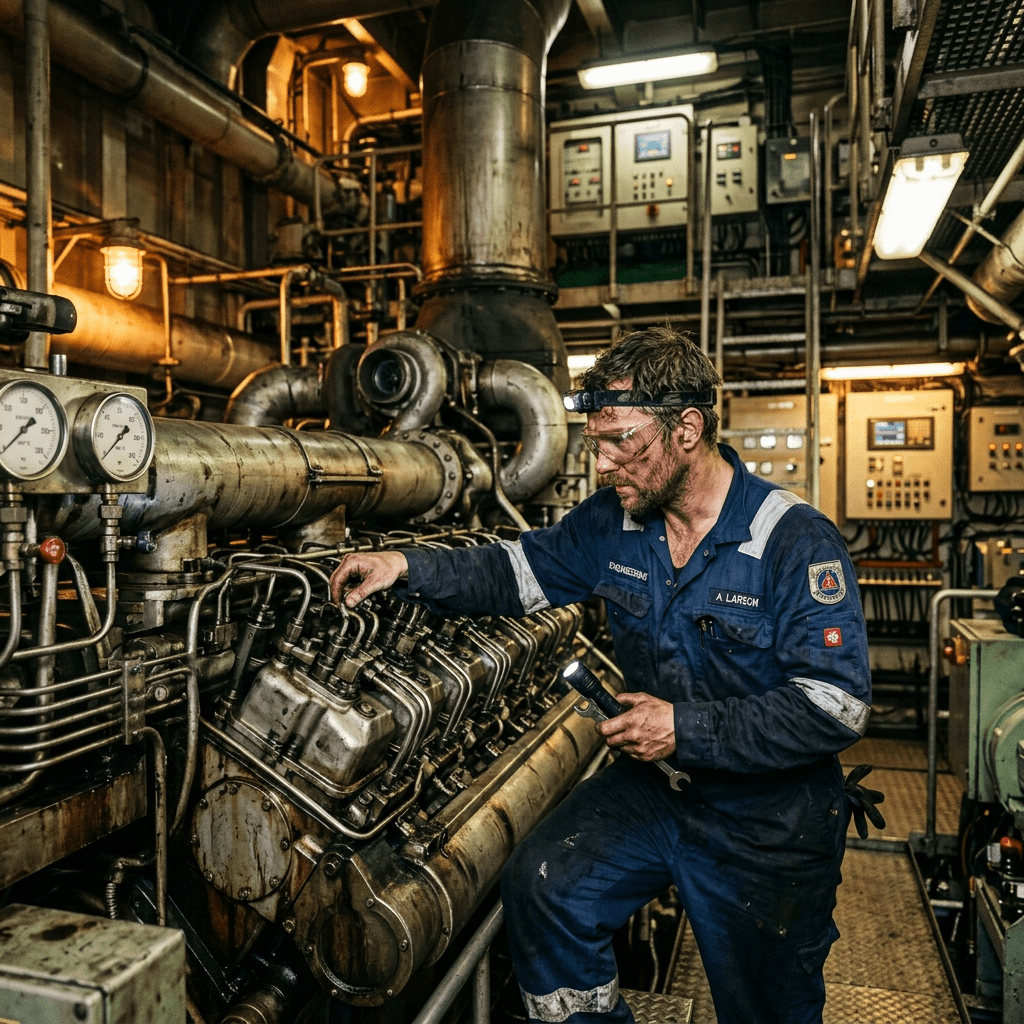 Job Offerings | Shipcare Technician in engine room